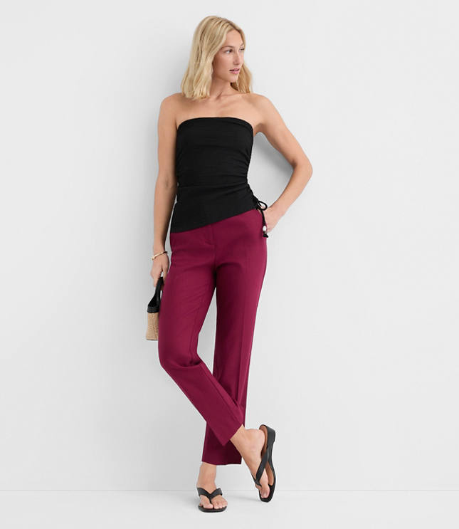 Petite Riviera Slim Pants in Linen Blend