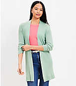 Ribbed Open Cardigan carousel Product Image 1