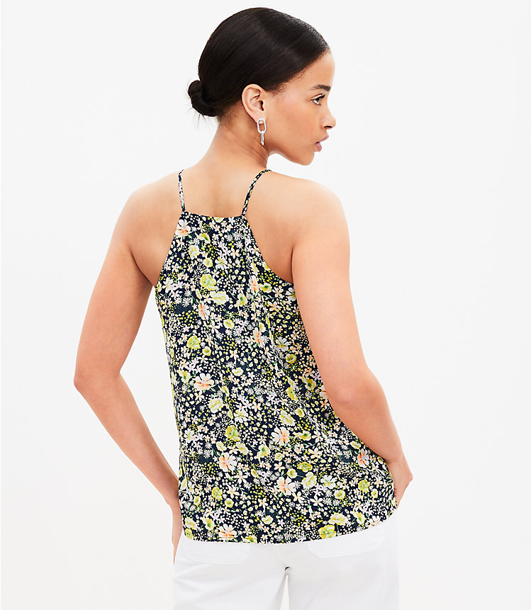 Petite Floral Covered Button Strappy Cami image number 2