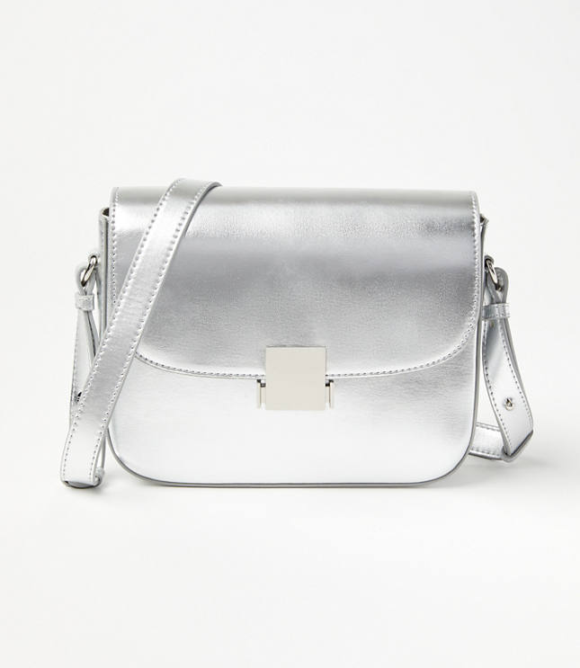 Modern Shoulder Bag - Silvertone