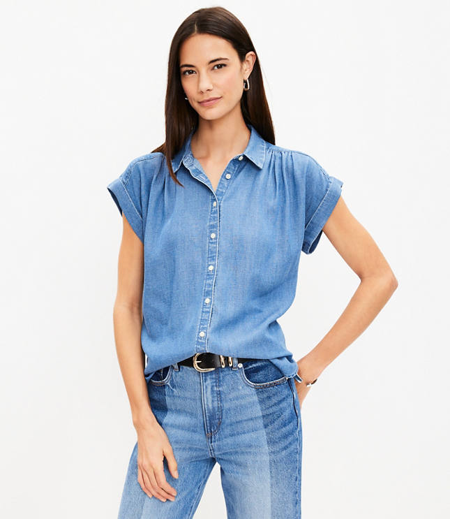 Loft petite hot sale shirts