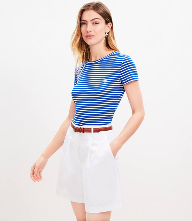 Sun Stripe Ribbed Tee