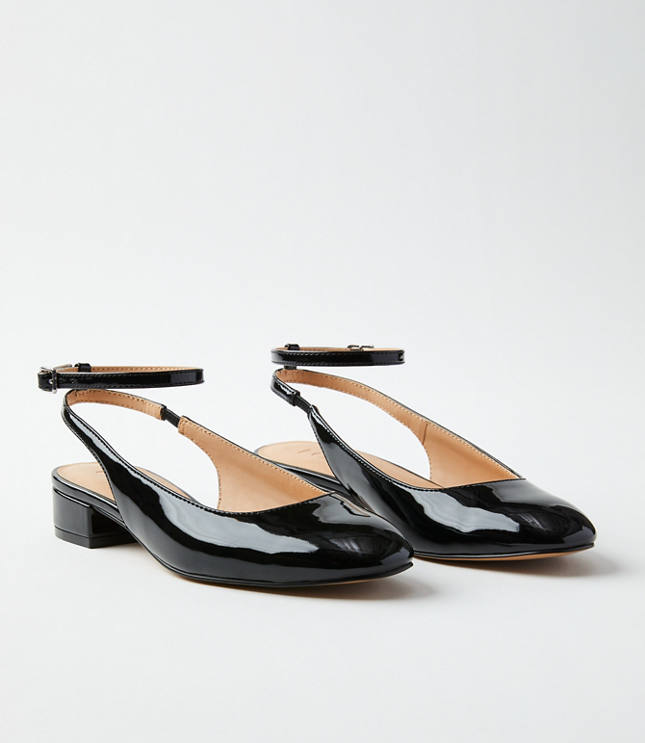 Patent Slingback Heels