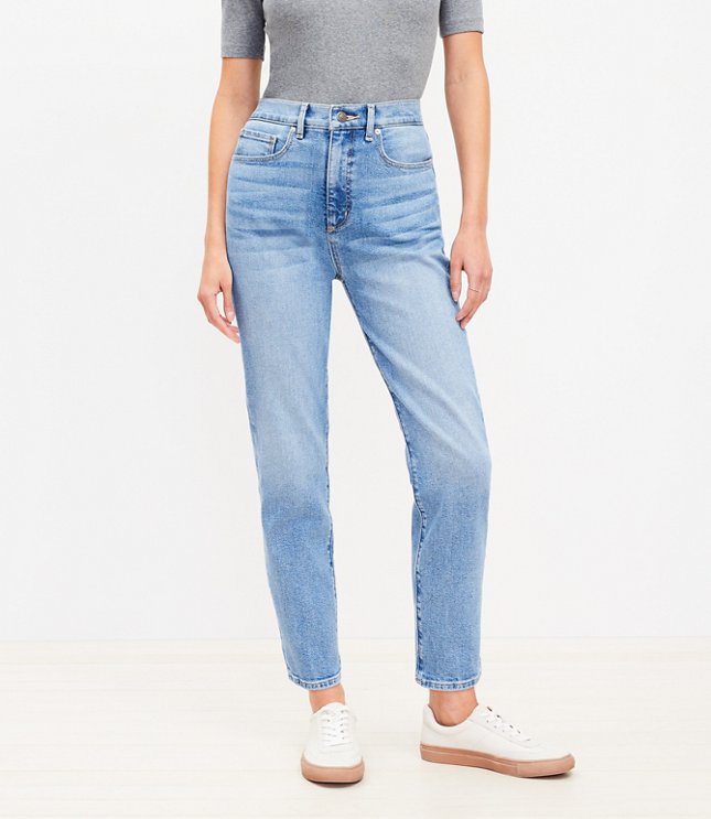 Curvy High Rise Slim Jeans in Mid Vintage Wash