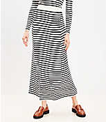 Petite Stripe Ribbed Midi Sweater Skirt carousel Product Image 2
