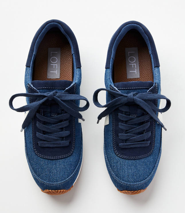 Denim gym shoes on sale