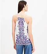 Petite Paisley Covered Button Strappy Cami carousel Product Image 3