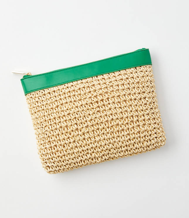 Raffia Clutch