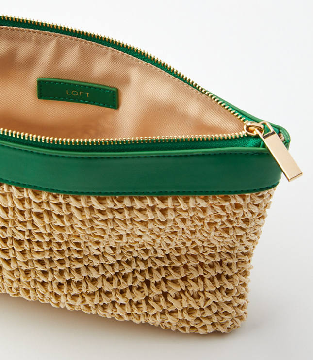 Raffia Clutch