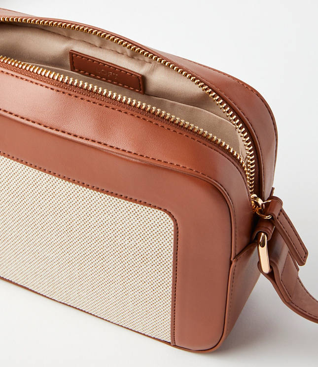 Canvas & Leather Camera Bag - Fresh Canvas