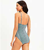 LOFT Beach Cinched Front One Piece Swimsuit carousel Product Image 3