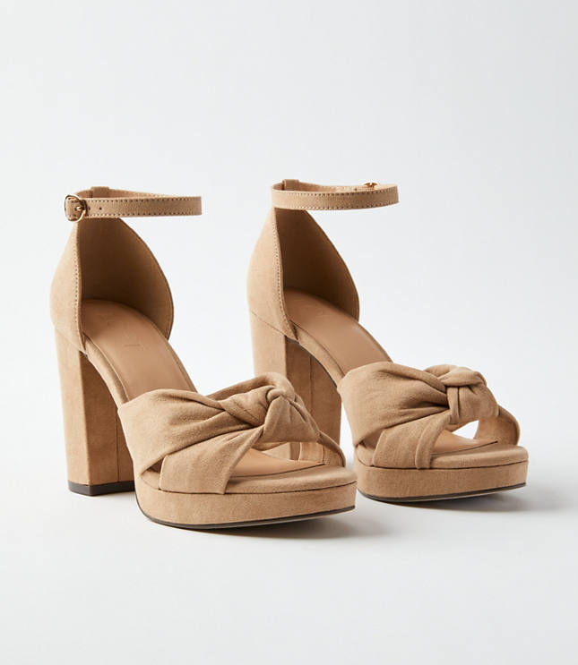 Knotted Platform Heels
