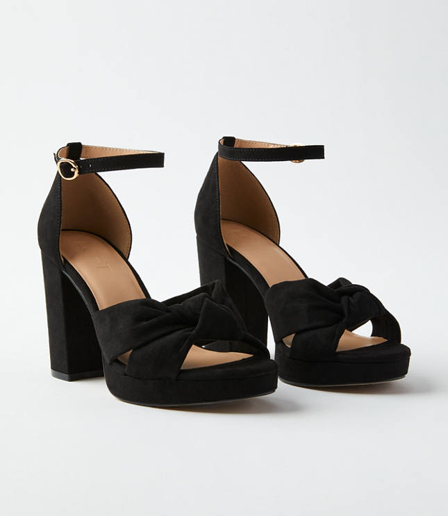 Loft Knotted Platform Heels