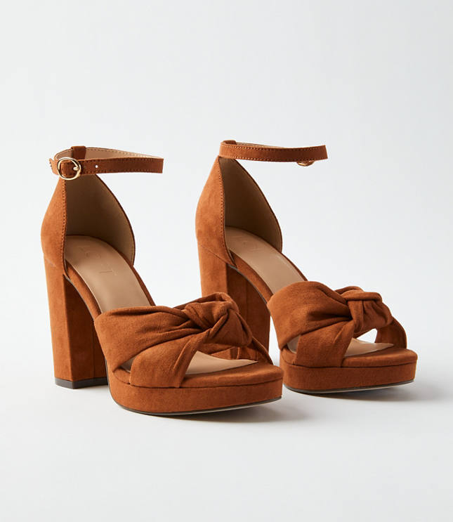 Knotted Platform Heels