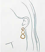 Modern Circle Link Earrings carousel Product Image 2