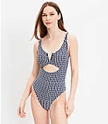 LOFT Beach Fern V Wire One Piece Swimsuit carousel Product Image 2