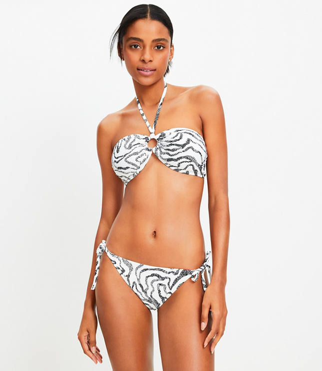 LOFT Beach Striped Classic Bikini Bottom