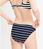 LOFT Beach Striped Classic Bikini Bottom carousel Product Image 3