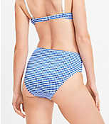 LOFT Beach Gingham High Waist Bikini Bottom carousel Product Image 3