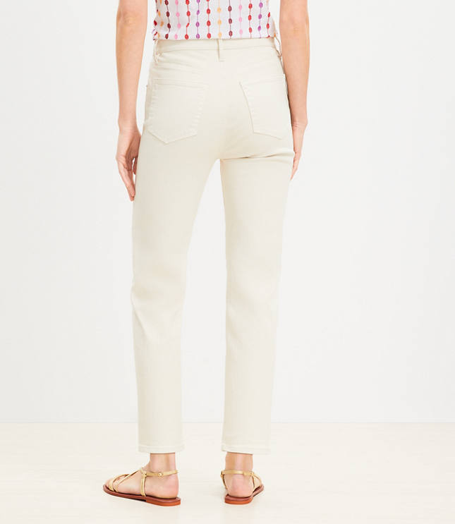 High Rise Slim Jeans in Popcorn