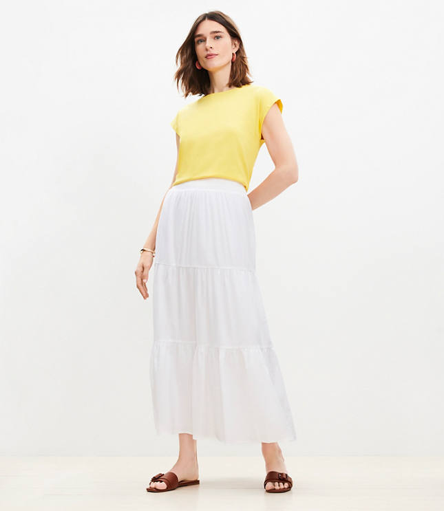 Botanical Seamed Skirt