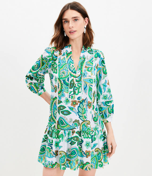 Paisley swing dress best sale