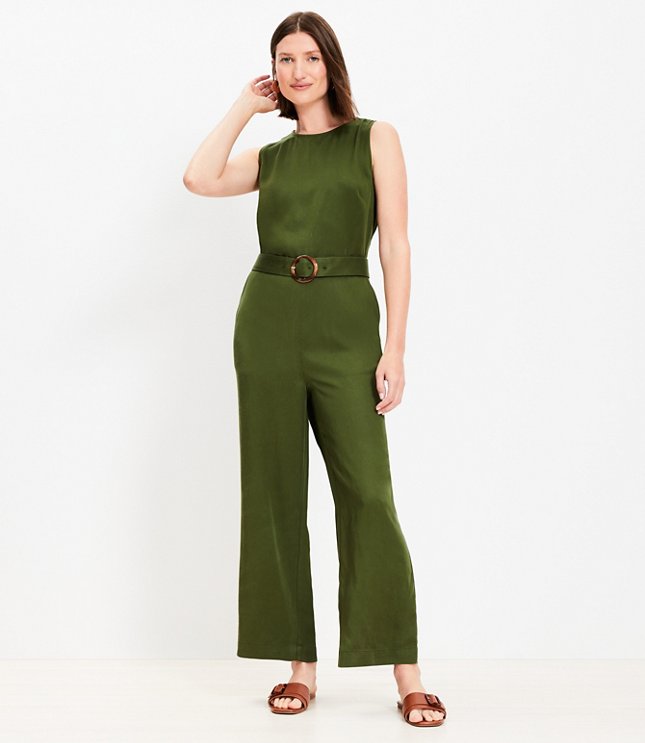 Tall Belted Tank Jumpsuit