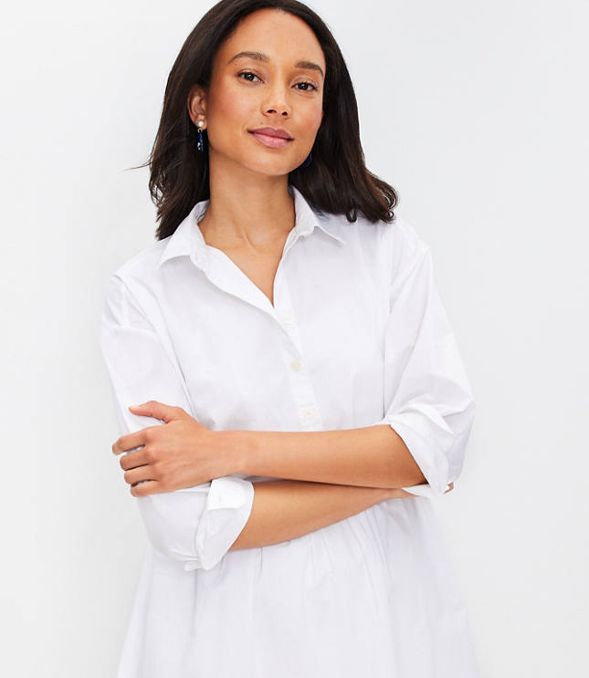 Long collared shirt dress online