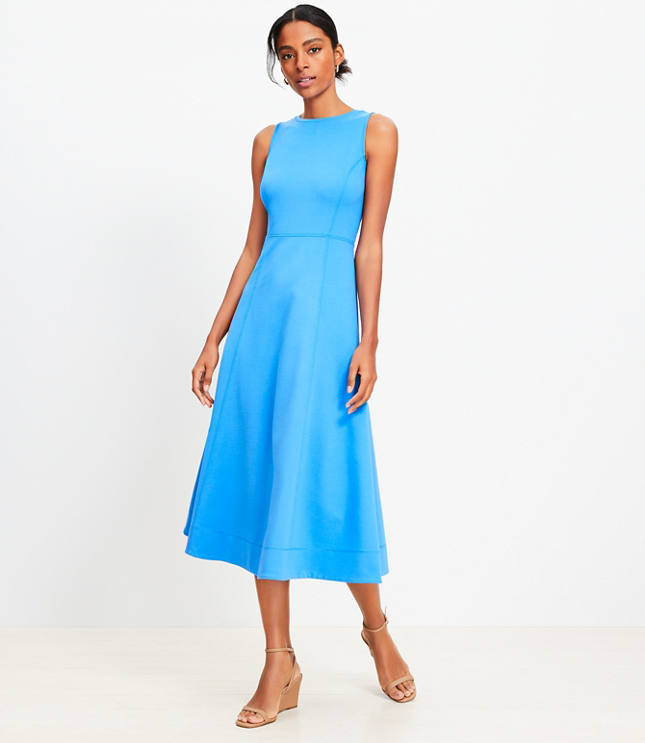 Perfect Ribbed Scoop Neck Tank Midi Dress