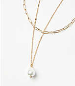 Pearlized Chain Layered Necklace carousel Product Image 2