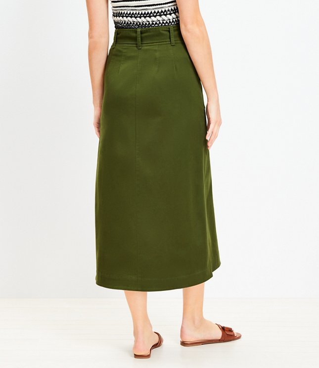 maxi skirt green skirt loft