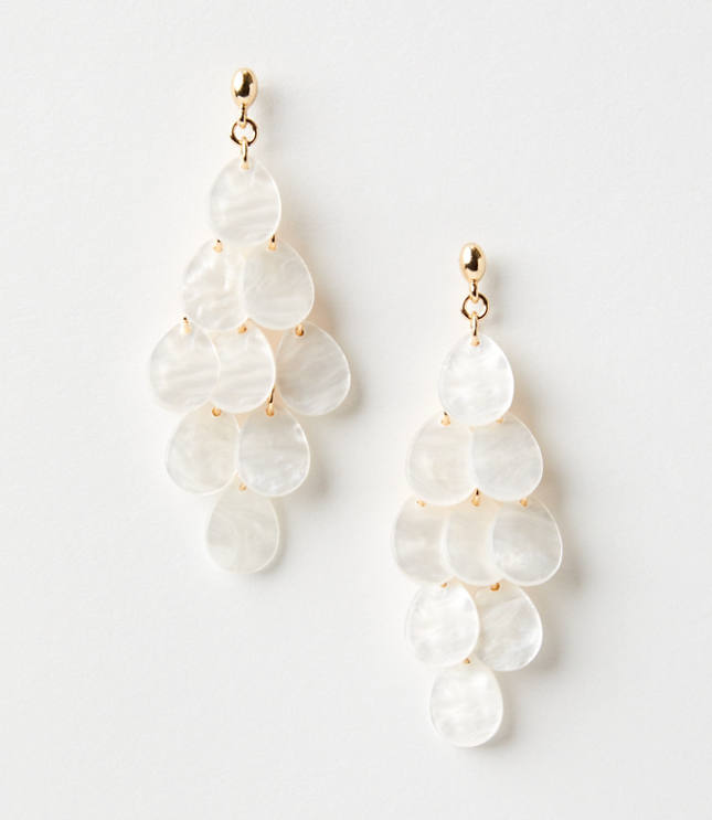 Mother of online pearl chandelier earrings