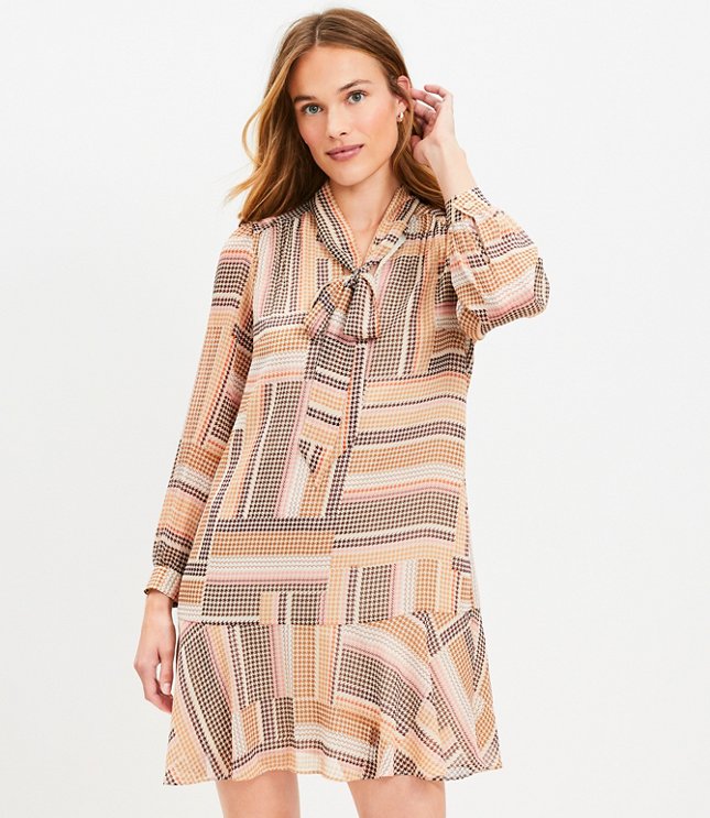Calvin Klein Plus Size Houndstooth Belted Midi Dress - Macy's