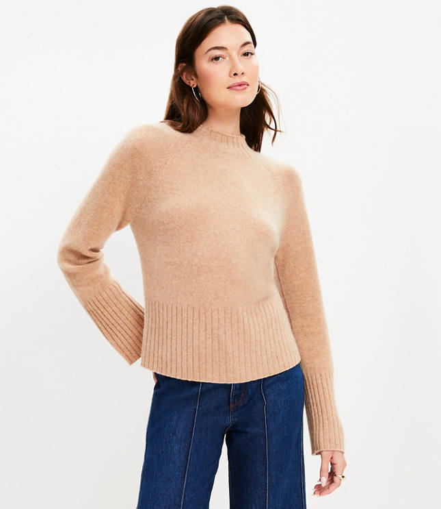 Cashmere Mock Neck Sweater