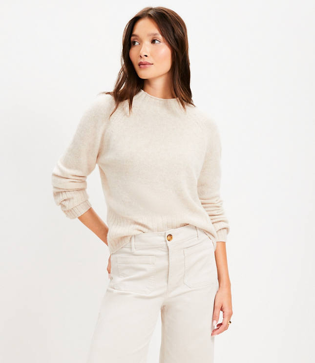 Cashmere Mock Neck Sweater