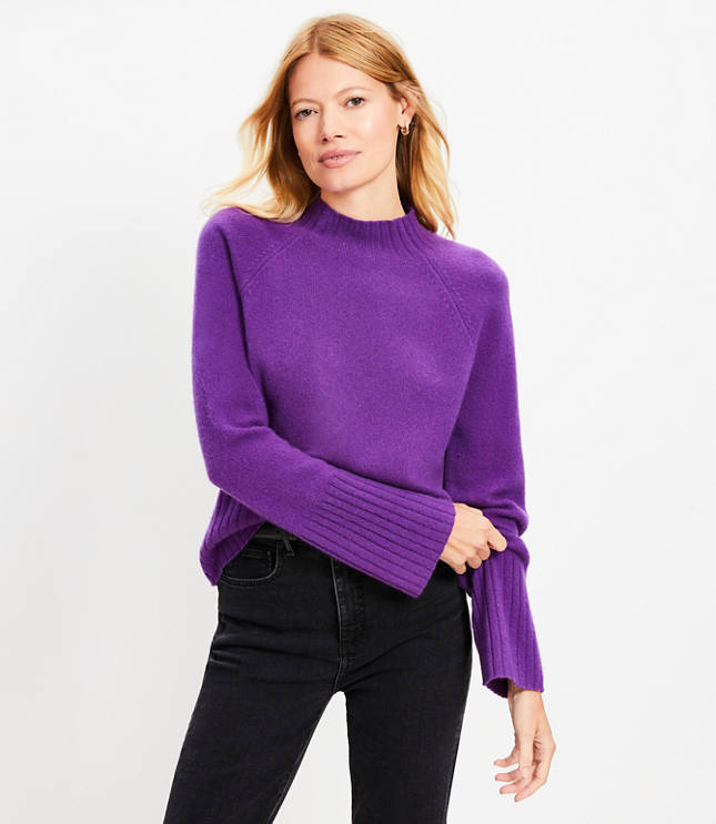 Cashmere Mock Neck Sweater