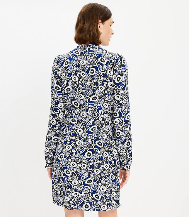 Paisley Keyhole Shift Dress
