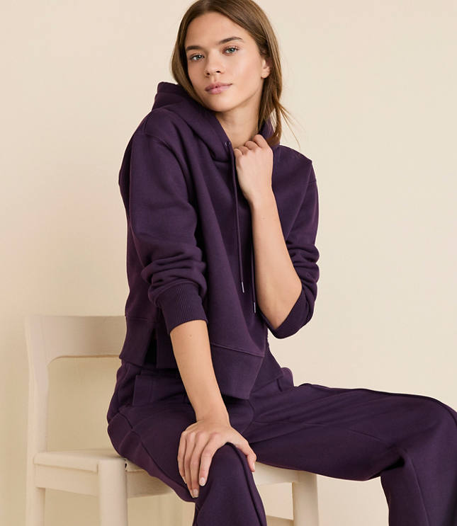 Lou & Grey Elite Fleece Cropped Hoodie