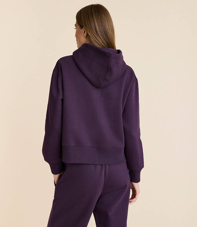 Lou & Grey Elite Fleece Cropped Hoodie