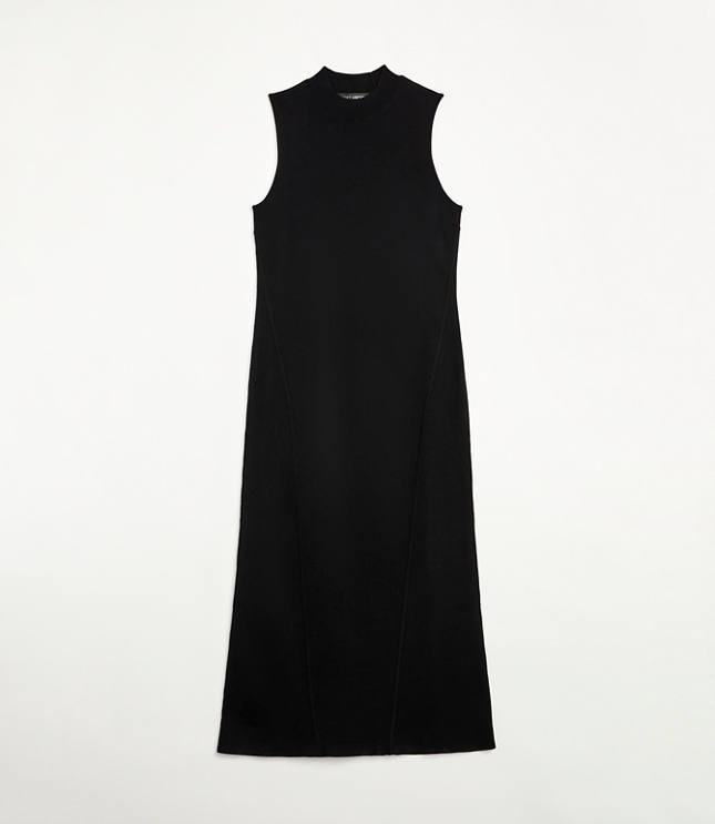 LOFT Versa Sleeveless Mock Neck Midi Dress