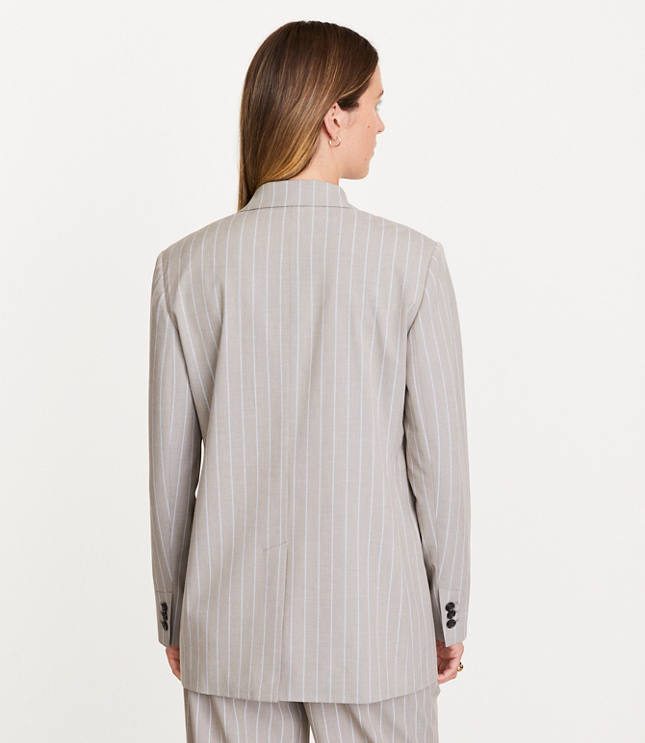 LOFT Versa Striped Double Breasted Blazer