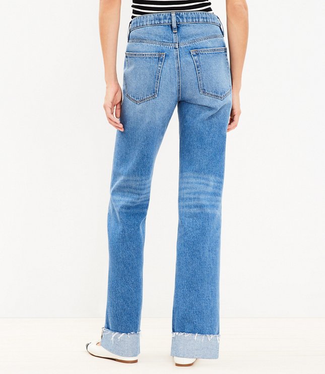 Petite Curvy Slouchy Boyfriend Jeans in Classic Mid Wash