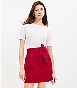 Petite Tie Waist Flap Pocket Skirt carousel Product Image 1