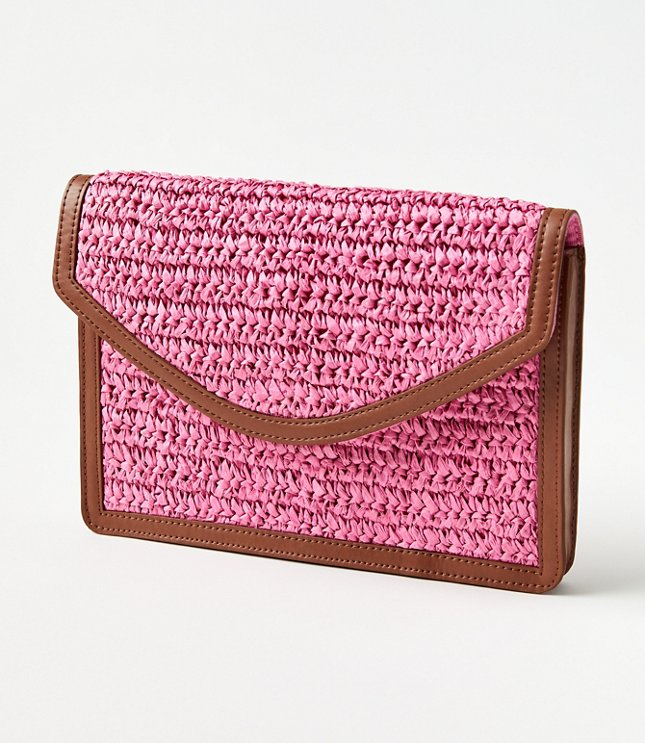 Raffia Clutch