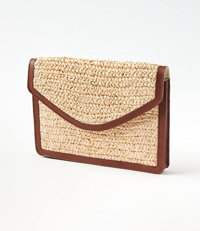 Raffia Clutch
