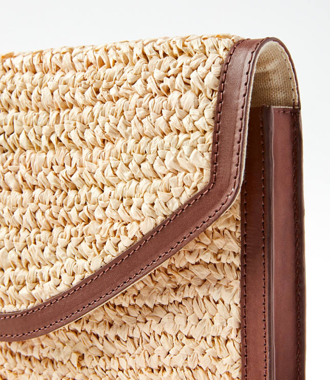 Raffia Clutch