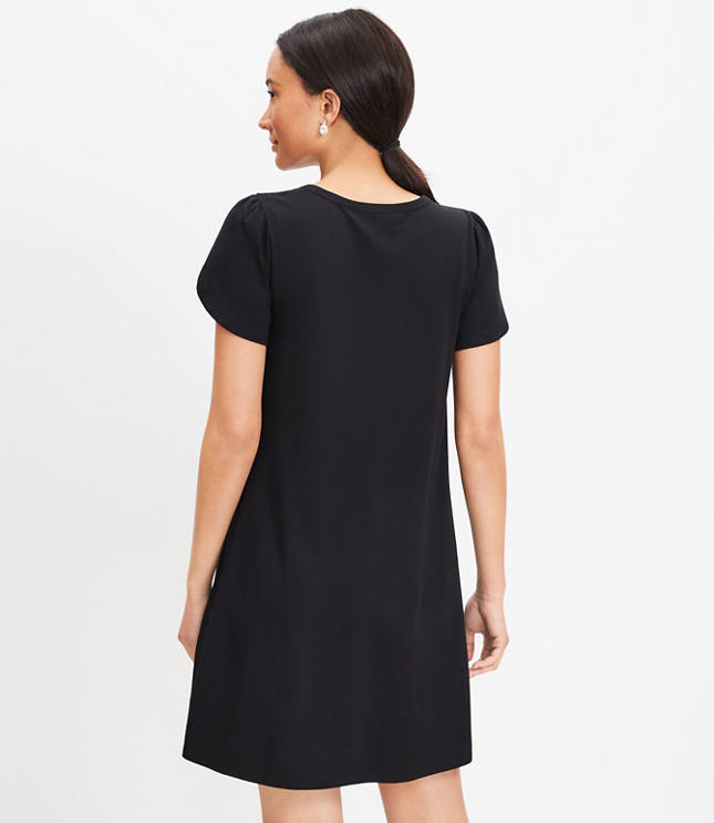 Petite swing dresses with sleeves hotsell