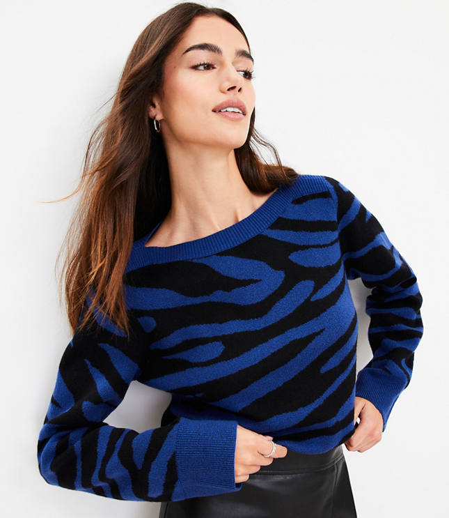 Zebra Print Clean Short Sleeve Pocket Top