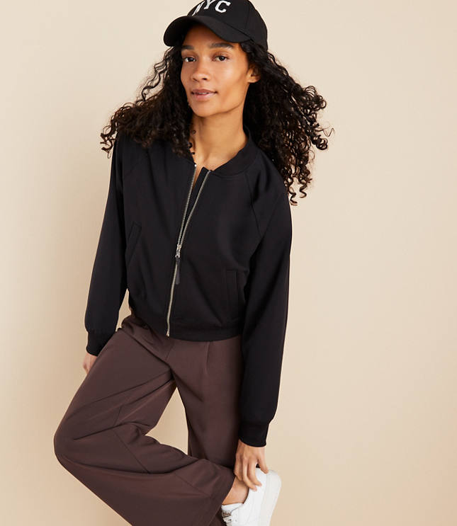 Lou & Grey Abbreviated Bomber Jacket