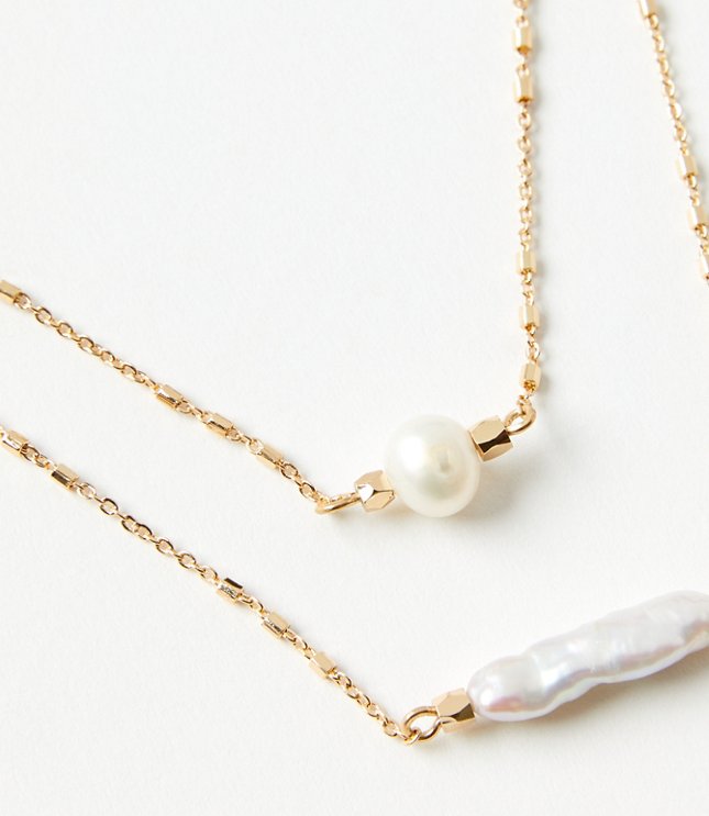 Enamel Heart Layered Necklace Set